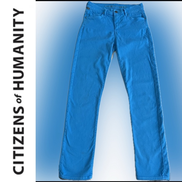 26 / 4 Carlton Ankle Slim Straight Citizens of Humanity CoH Jeans India Sky Blue - Picture 1 of 16
